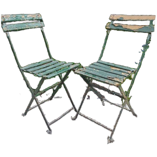 5 Vintage Antieken Franse Bistro Tuinstoelen Tuinstoel 1