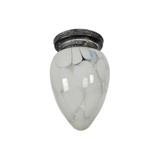 Gispen - Plafonniere - Gemarmerd Glas - 3e Kwart 20e Eeuw 1