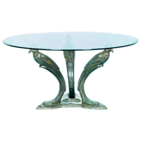 Bonzen Salontafel, Peacock. Hollywood Regency Tafel. Vintage
