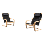 Scandinavian Design Woven Lounge Chairs / Fauteuil / Stoel thumbnail 1