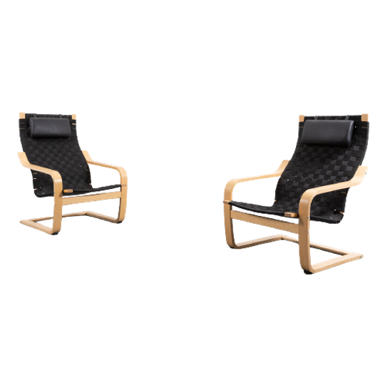 Scandinavian Design Woven Lounge Chairs / Fauteuil / Stoel 1