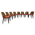 8 X De Coene Frères Chairs By Kortrijkse Kunstwerkstede Art Deco 1930S thumbnail 1