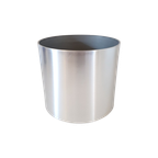 70'S Vintage Kunststof Bloempot Retro Pot Metallic Plantpot Voor Kamerplant. thumbnail 1