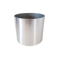 70'S Vintage Kunststof Bloempot Retro Pot Metallic Plantpot Voor Kamerplant.