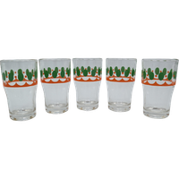 Set Van 5 Vintage Limonade Glaasjes