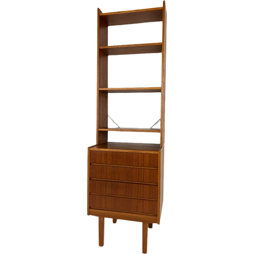 Scandinavisch Vintage Teak Fineren Boekenkast Garphy