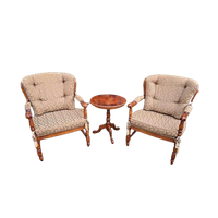 Klassieke Fauteuils Met Rond Bijzettafeltjes, Slaapkamer, Le