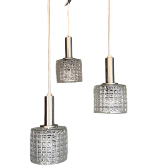 Vintage Cascade Lamp Glas/chroom 1