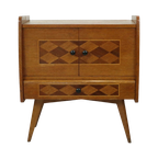 Prachtige Vintage Kast Dambordpatroon Scandinavisch Design thumbnail 1