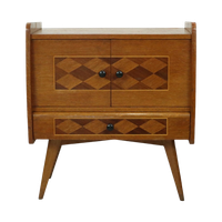 Prachtige Vintage Kast Dambordpatroon Scandinavisch Design