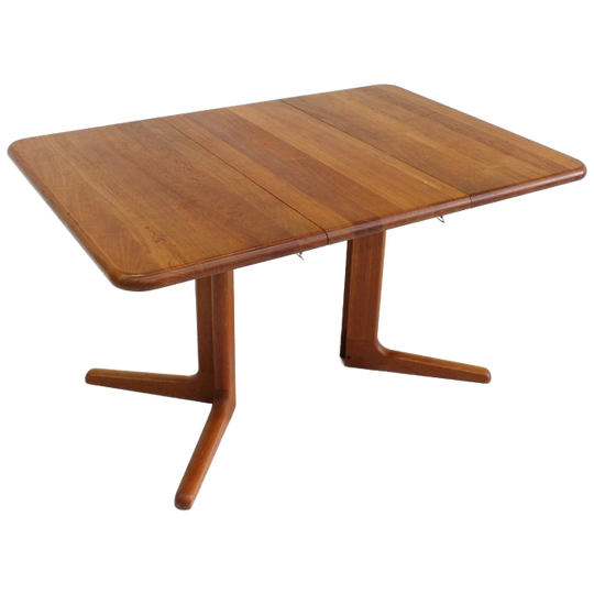 Vintage Deense Uitschuifbare Eettafel Tafel Teak Jaren 60 1