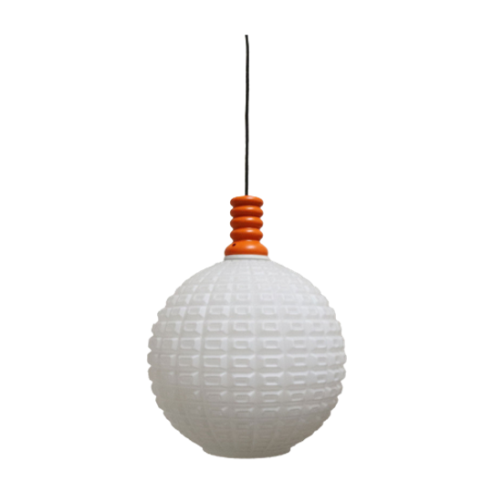 Vintage Space Age Lamp Melkglas, Jaren '60/'70 1