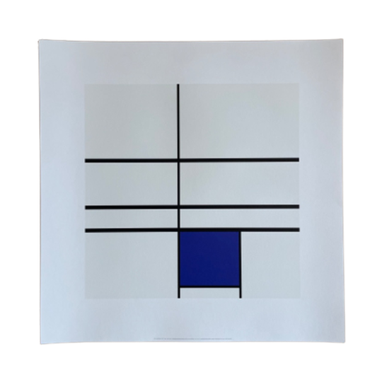 Piet Modrian (1872-1944), Composition With Blue, 1935, Printed In Italy 1