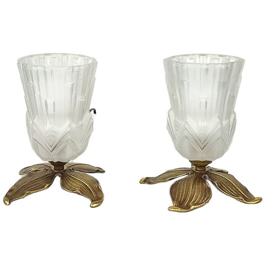 Duo Art Deco Tafellampjes 1