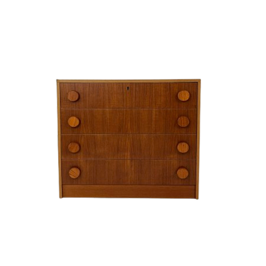 Zweedse Vintage Teak Fineren Ladekast Otra 1