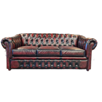 Chesterfield Melbourne 3-zits - Antiek Rood (sa)