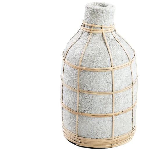 Bazar Bizar | De Whoopy Vaas - Betongrijs Naturel - L 1