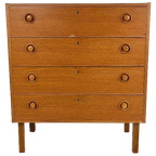 Scandinavisch Vintage Teak Fineren Ladekast Mards thumbnail 1