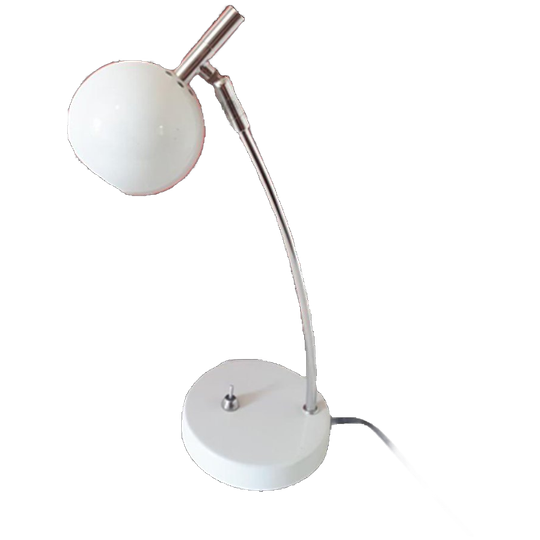 Retro Bollampje Bollamp Witte Bureaulamp Nachtlampje 1