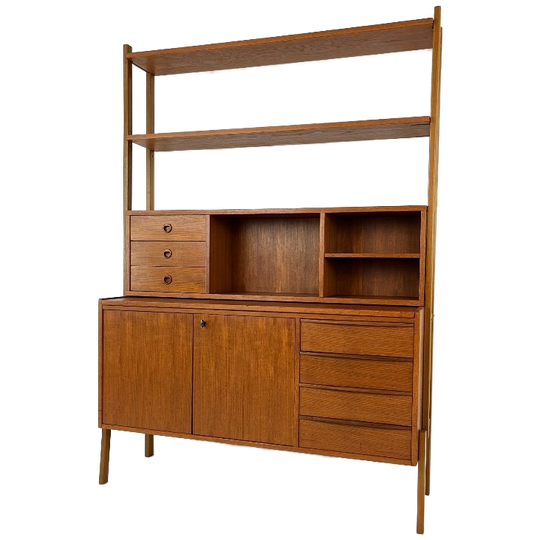 Scandinavisch Teak Fineren Boekenkast Forsol 1