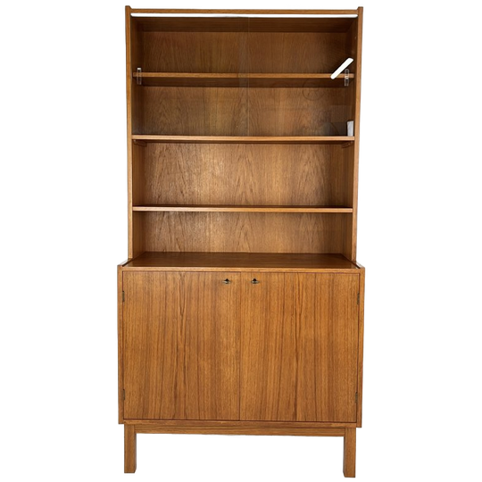 Scandinavisch Vintage Teak Fineren Buffetkast Hyltebruk 1