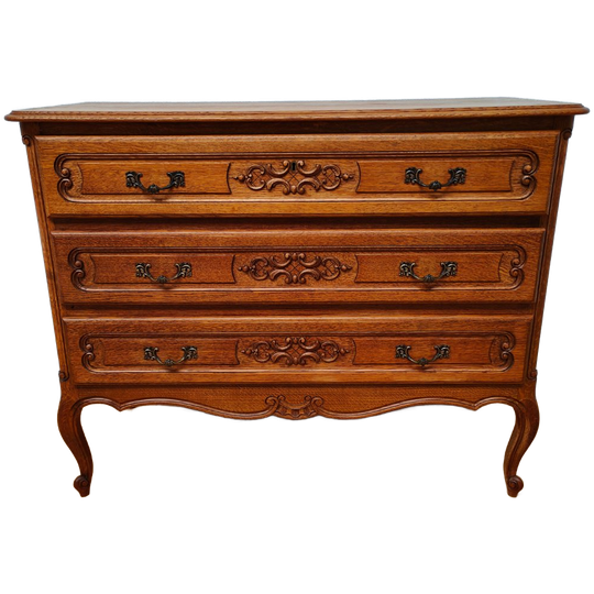 Vintage Houten Queen Ann Ladekastje Dressoir Ladekast Commode 906 1