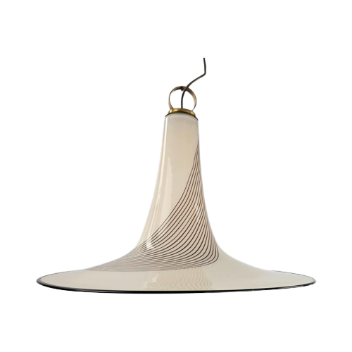Xl Grote Glazen Hanglamp Model Heksenhoed