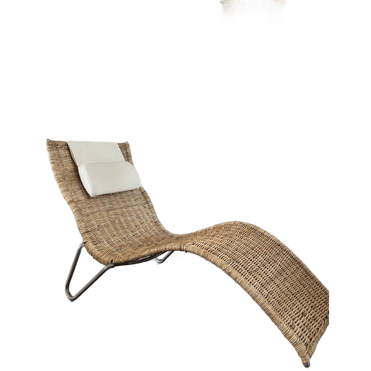 Vintage IKEA Karlslund Rotan Ligstoel 1