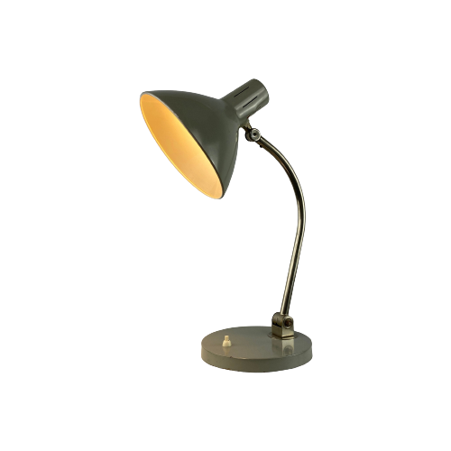 Grey Desk Light By H. Busquet For Hala Zeist From The 1960'S