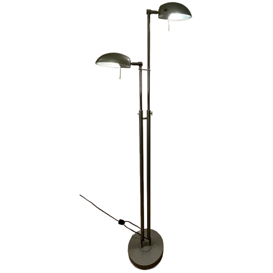 Vintage IKEA Jelken Vloerlamp | Grijsgroen | Dimbaar & Verstelbaar 1