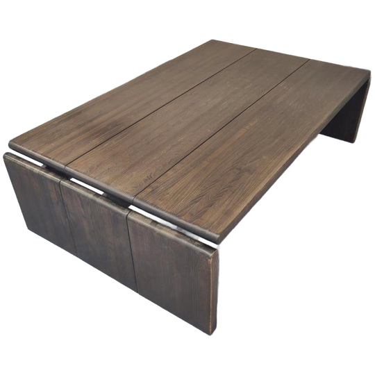 Vintage Leolux Houten Salontafel Design Harry De Groot Tafel 1