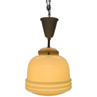 Mid-Century Vintage Glazen Hanglamp