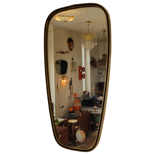 Vintage Spiegel Wandspiegel Mirror Goud Zwart