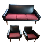 Zestiger Jaren Bank En 2 Fauteuils thumbnail 1