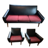 Zestiger Jaren Bank En 2 Fauteuils