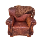 Stoere Leren Vintage Fauteuil thumbnail 1