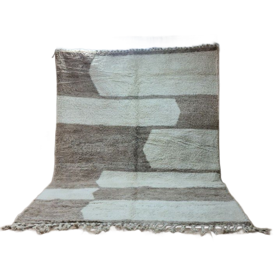 Authentiek Marokkaans Berber Beni Ourain Tapijt 300X200 Cm - 100% Wol, Handgemaakt 1