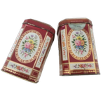 2 X Vintage Blikken Met Mooie Bloemen Design thumbnail 1