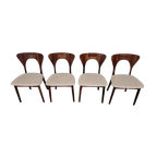 Vintage Set Van 4 Eetkamerstoelen, Nils Koefoed thumbnail 1