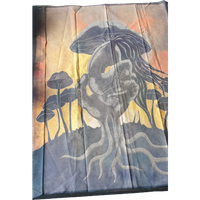 Lukman Batik Doek Beschilderd Paddestoelen Hand Vrouw