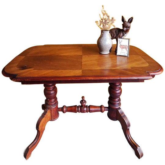 Antieke Spinkop Tafel, Kleine Eettafel, Sidetable, Wijntafel 1