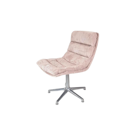 Vintage Artifort Bureau Stoel Geoffrey Harcourt Nieuw Roze 1