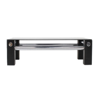 Vintage Design Salontafel Chrome En Glas 1970S Space Age