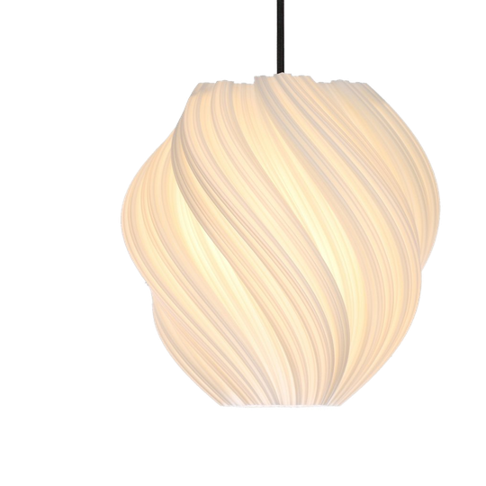 Morandi® Cristallo #2 Clockwise Pendant Light White 1