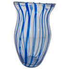 Italiaanse Handgemaakte Vaas Blauw. thumbnail 1
