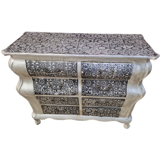 Brocant Zilverkleurige Ladenkastje 1