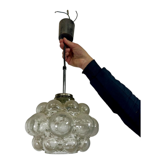 Vintage Glazen 'bubbel' Hanglamp Helena Tynell 1