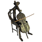 De Cellist - Verbronsd - 21E Eeuw thumbnail 1