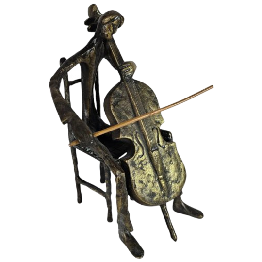 De Cellist - Verbronsd - 21e Eeuw 1