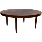 Vintage Houten Ronde Salontafel Jaren 60 Design thumbnail 1